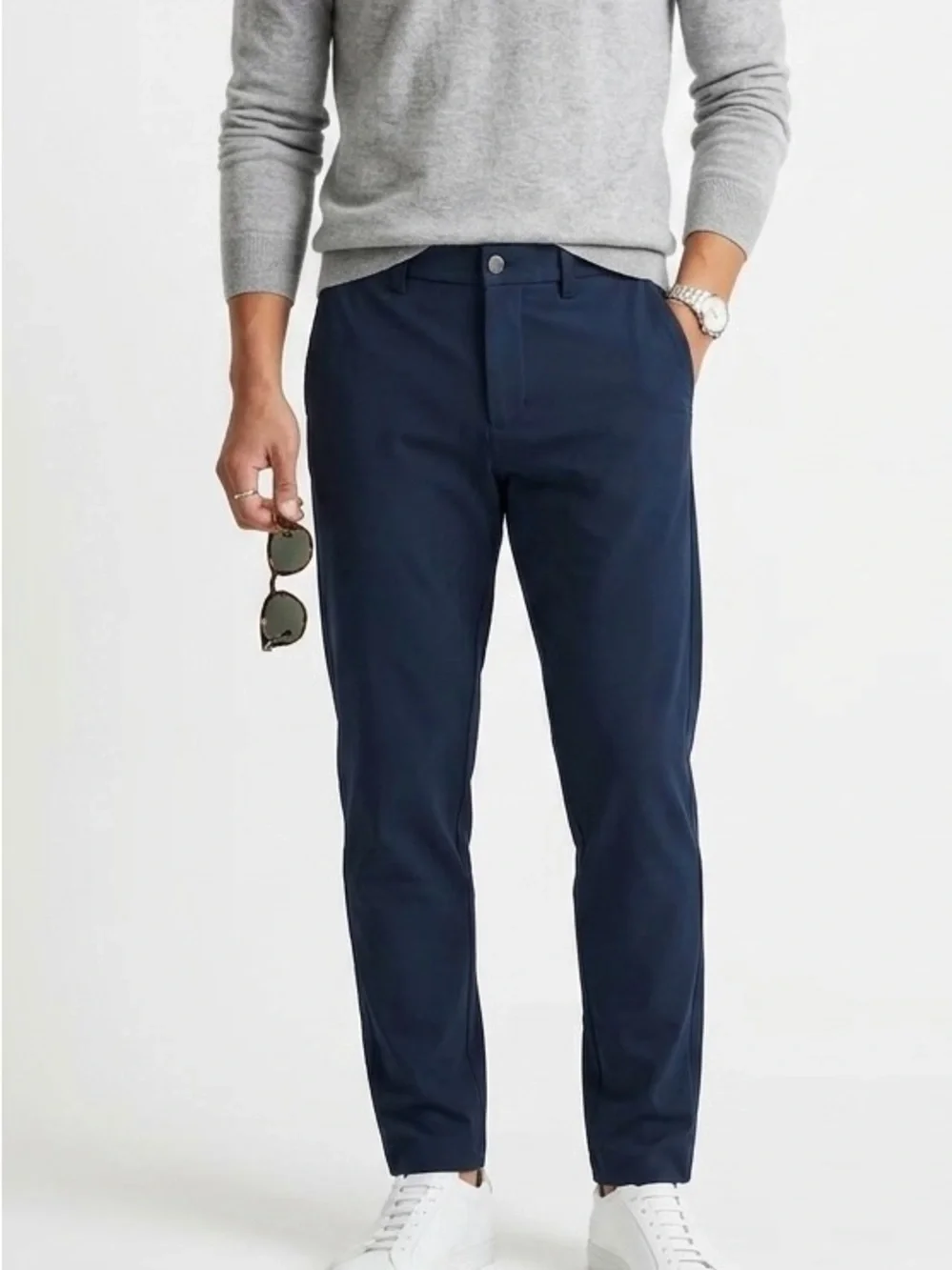 Lululemon Commission Slim Pant 31 Navy Warpstreme Chino Trouser LM5522S